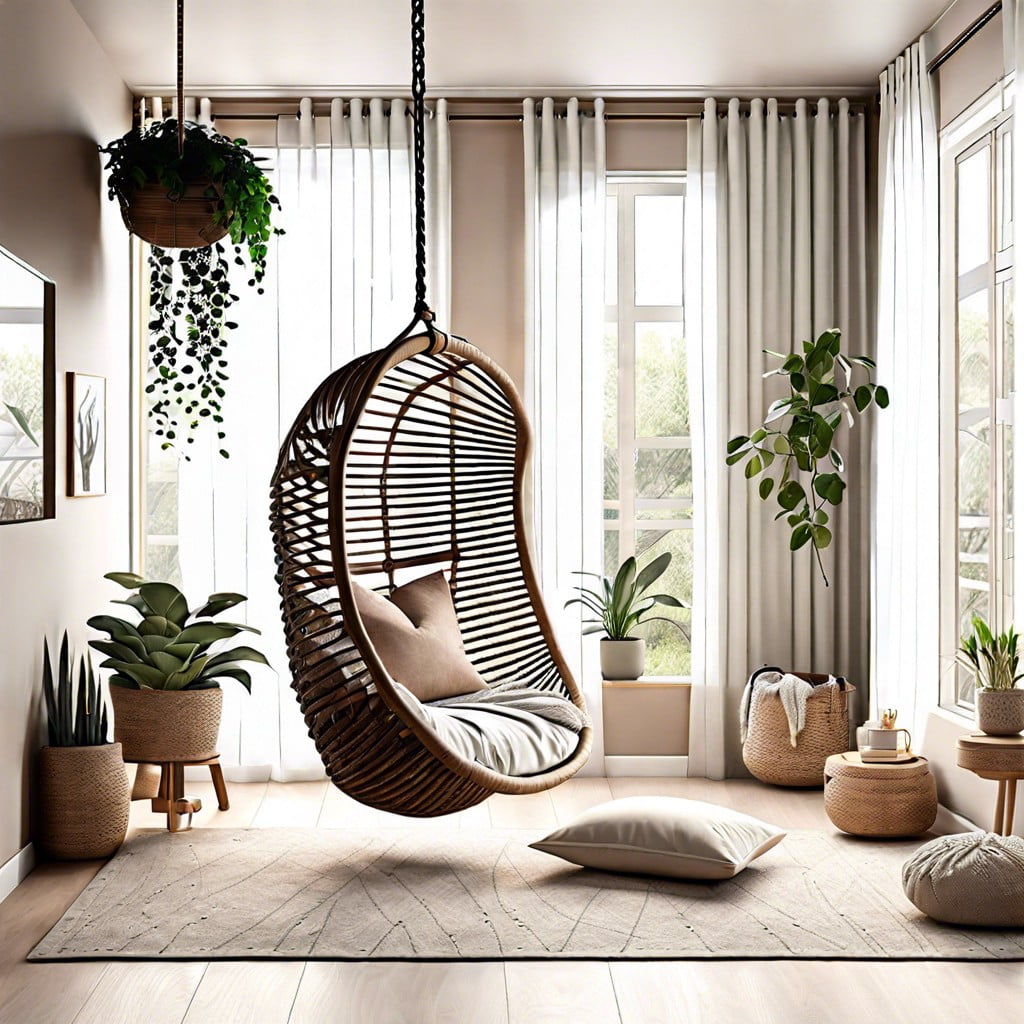 install a hanging swing chair