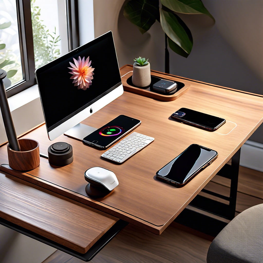 integrate a wireless charger into your decor