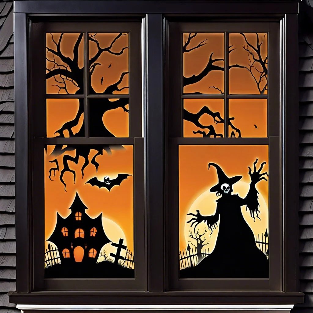 macabre window decals