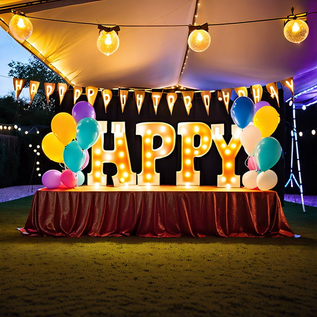 marquee letters lighting