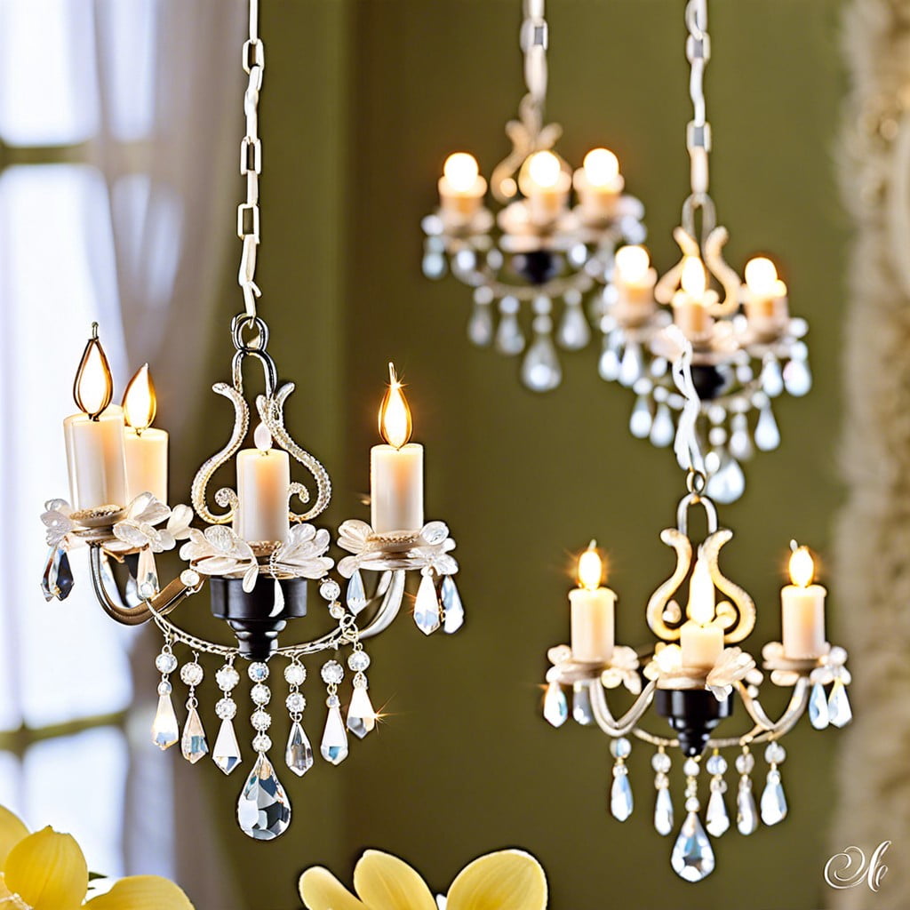 miniature chandelier hangings