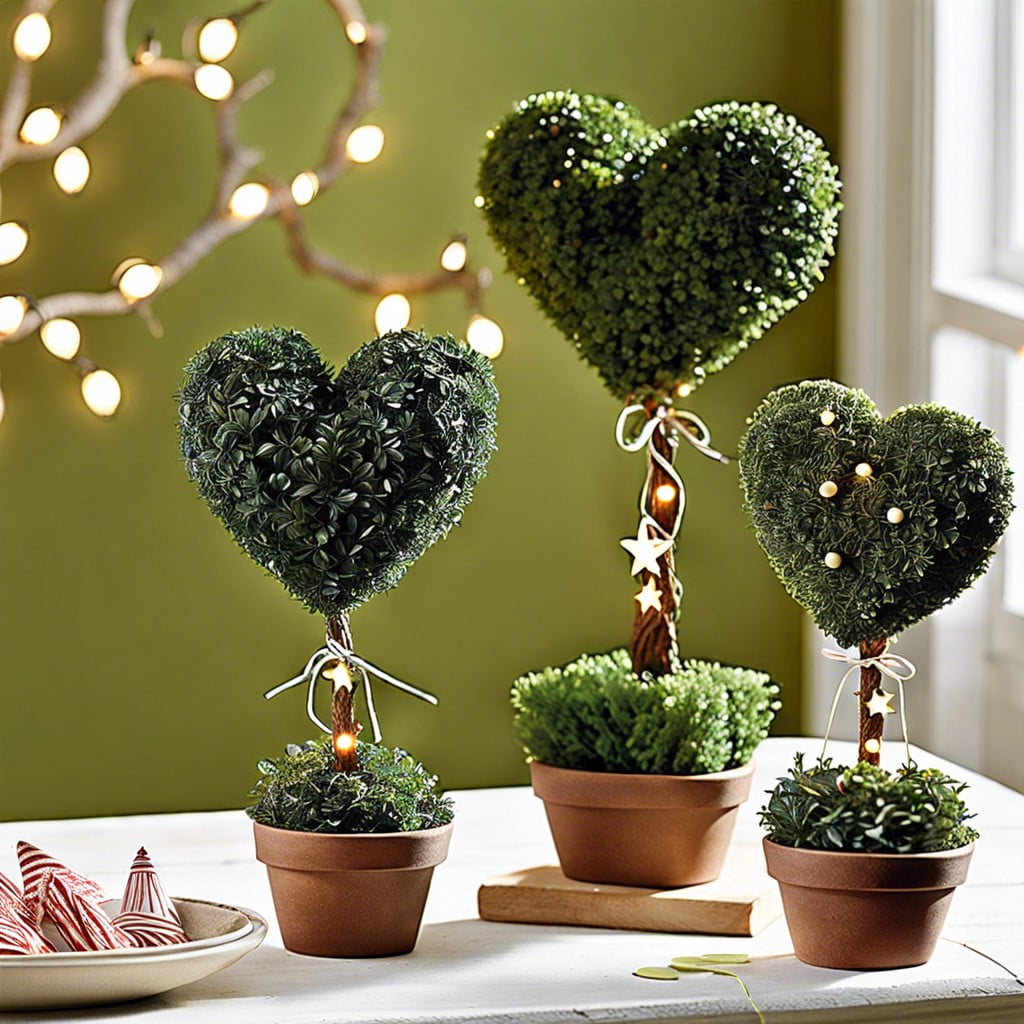 miniature topiary decor