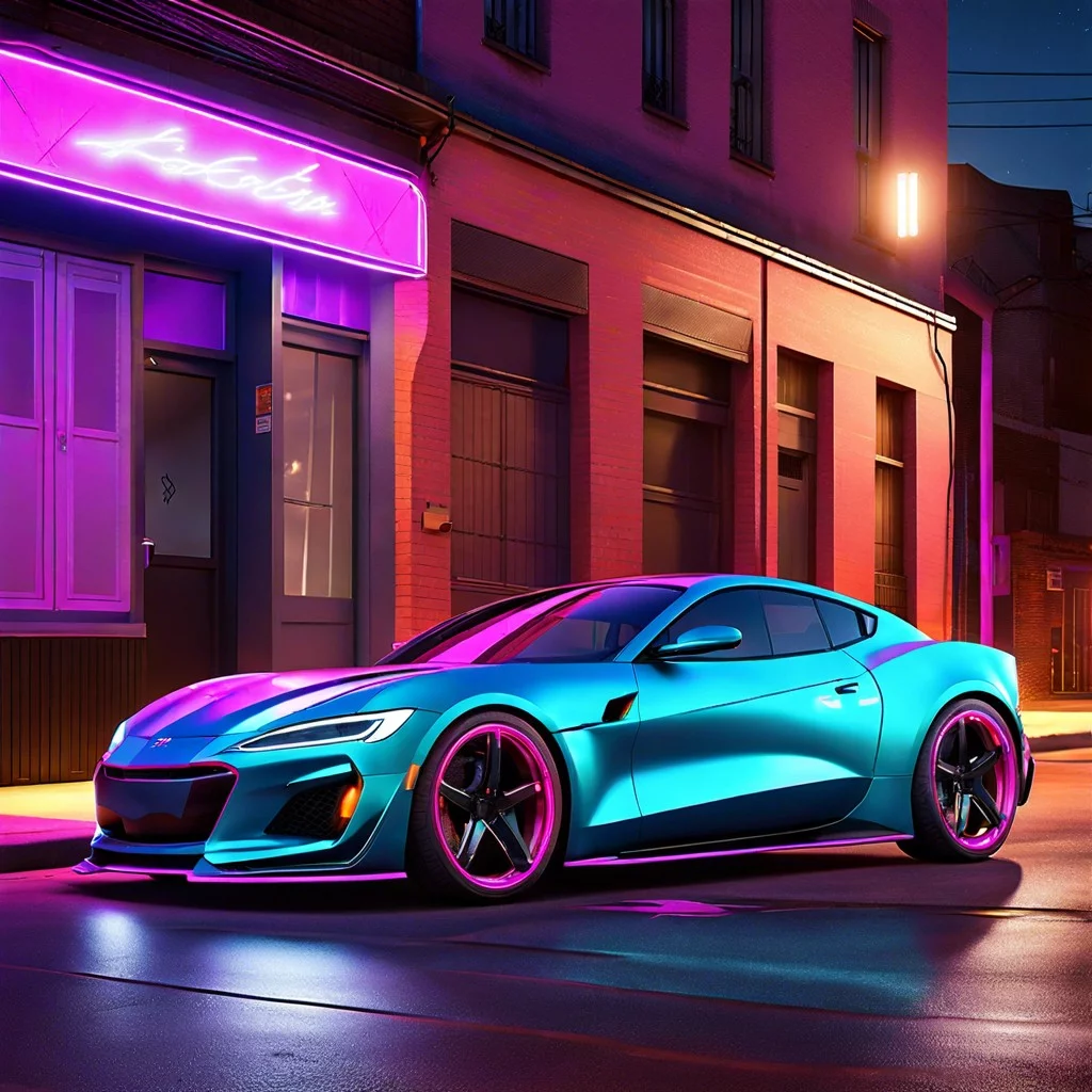 neon underglow lighting for a night time spectacle