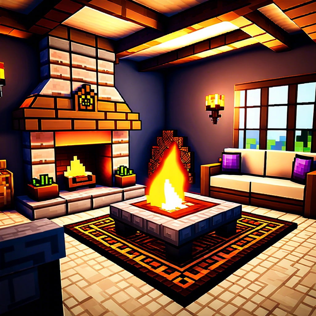 nether portal fireplace