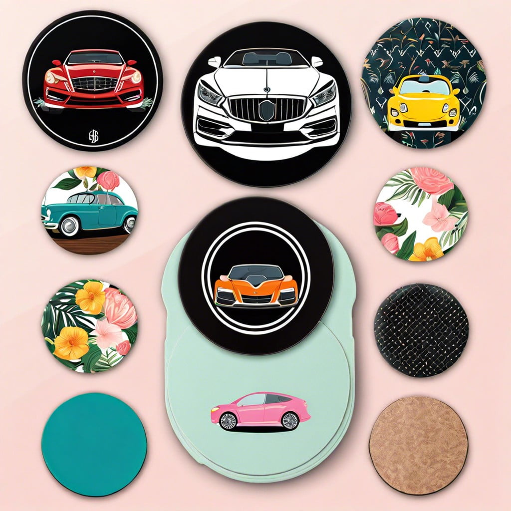 personalized car coasters for cup holders