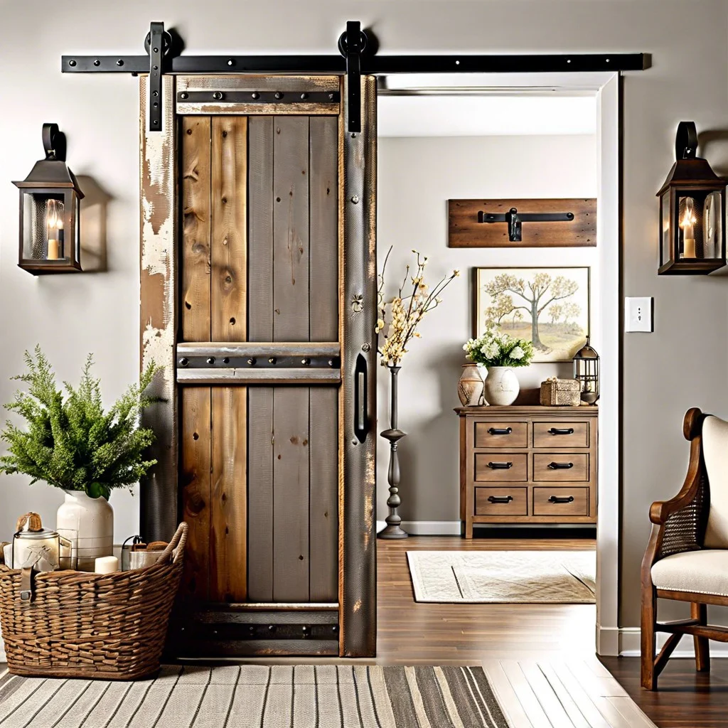 rustic barn door makeover