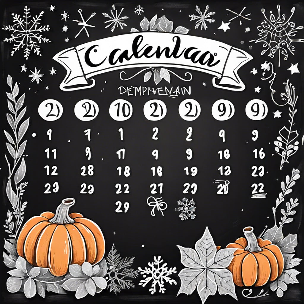 seasonal countdown tally days to holidays or events with creative imagery