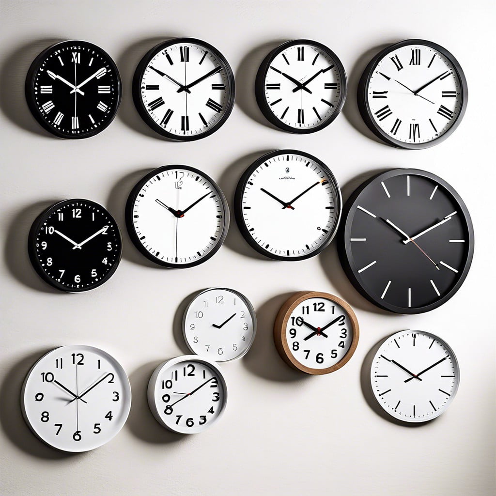 set up a minimalist clockwork wall display