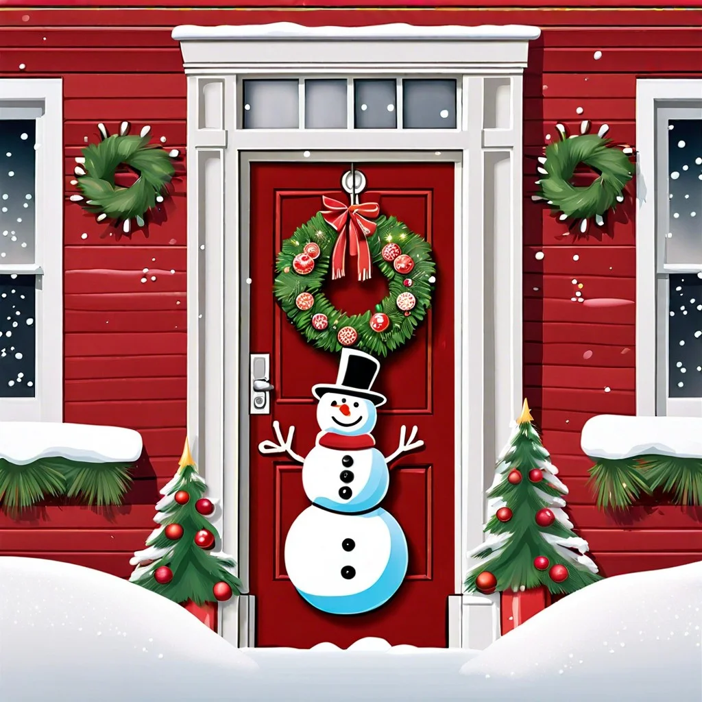 snowman door banner