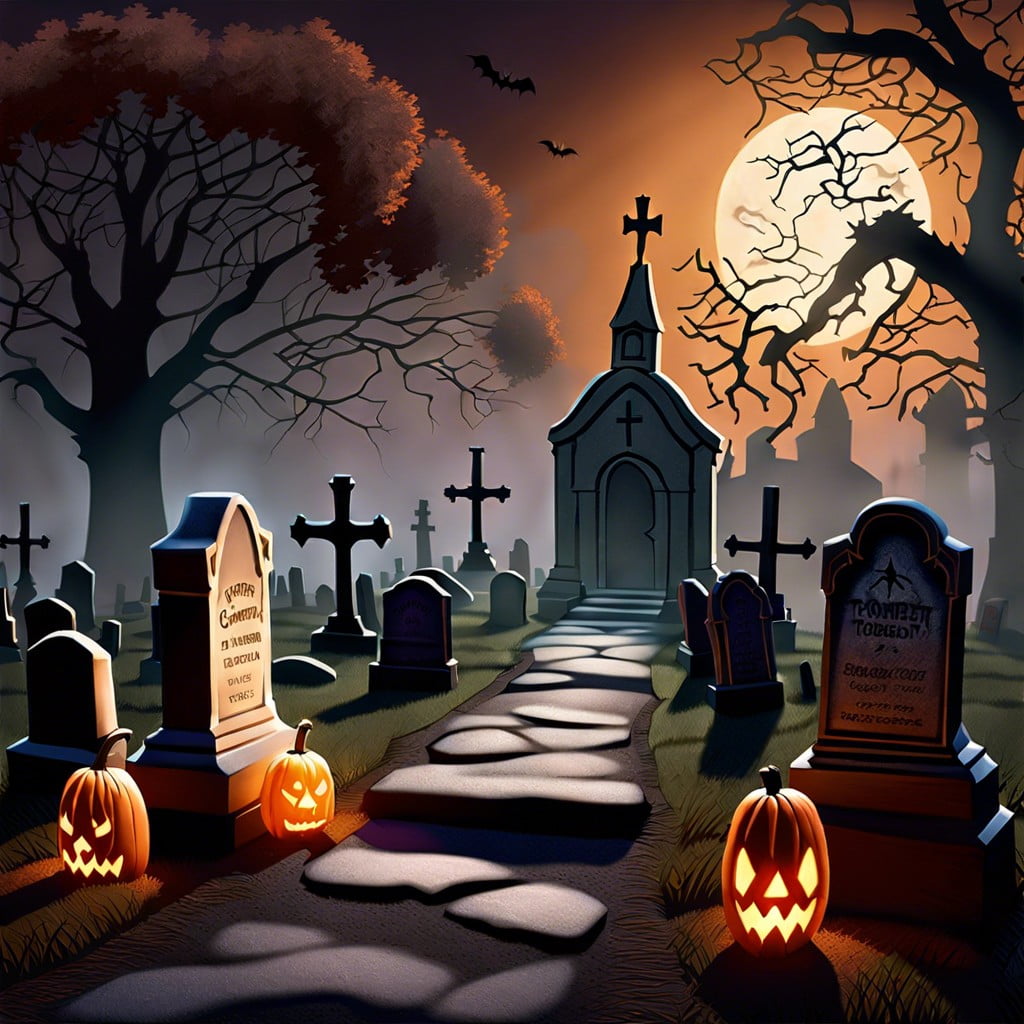 spooky graveyard encounter
