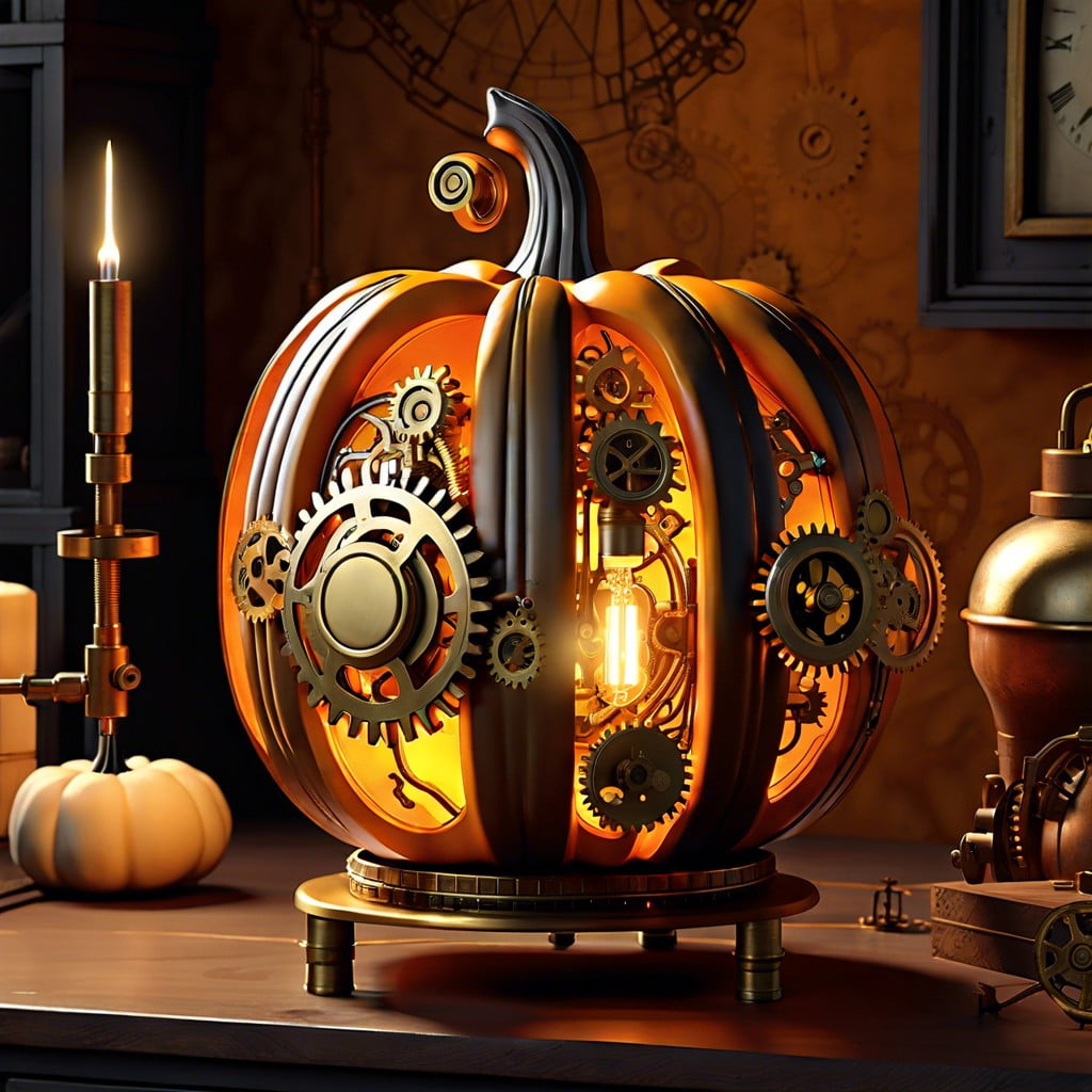 steampunk pumpkin gears