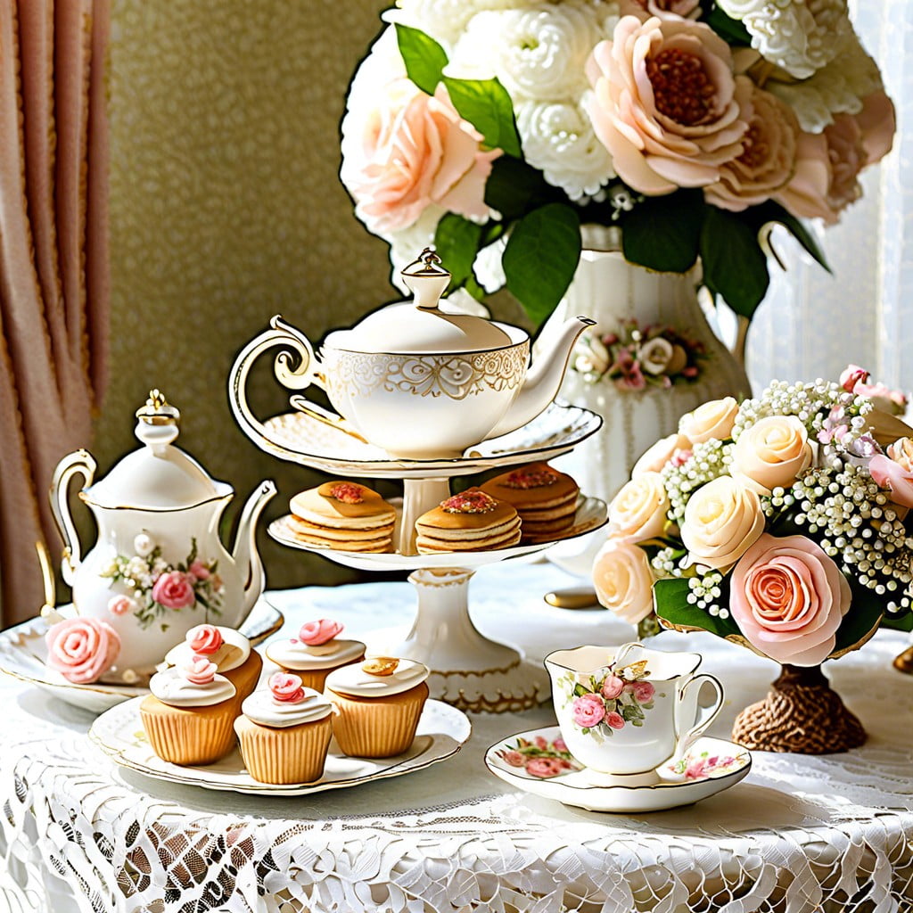 tea party elegance with vintage teacups