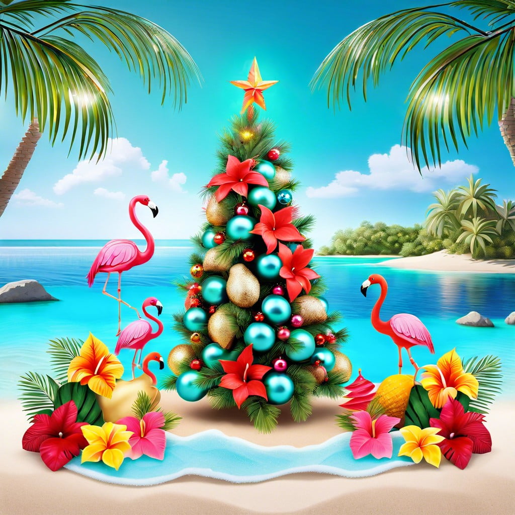 tropical paradise themed decorations