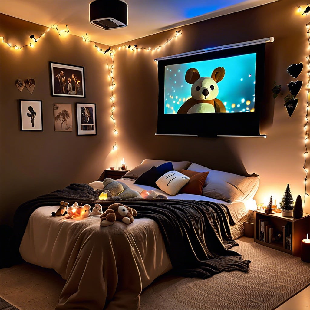 use a projector for a private movie area