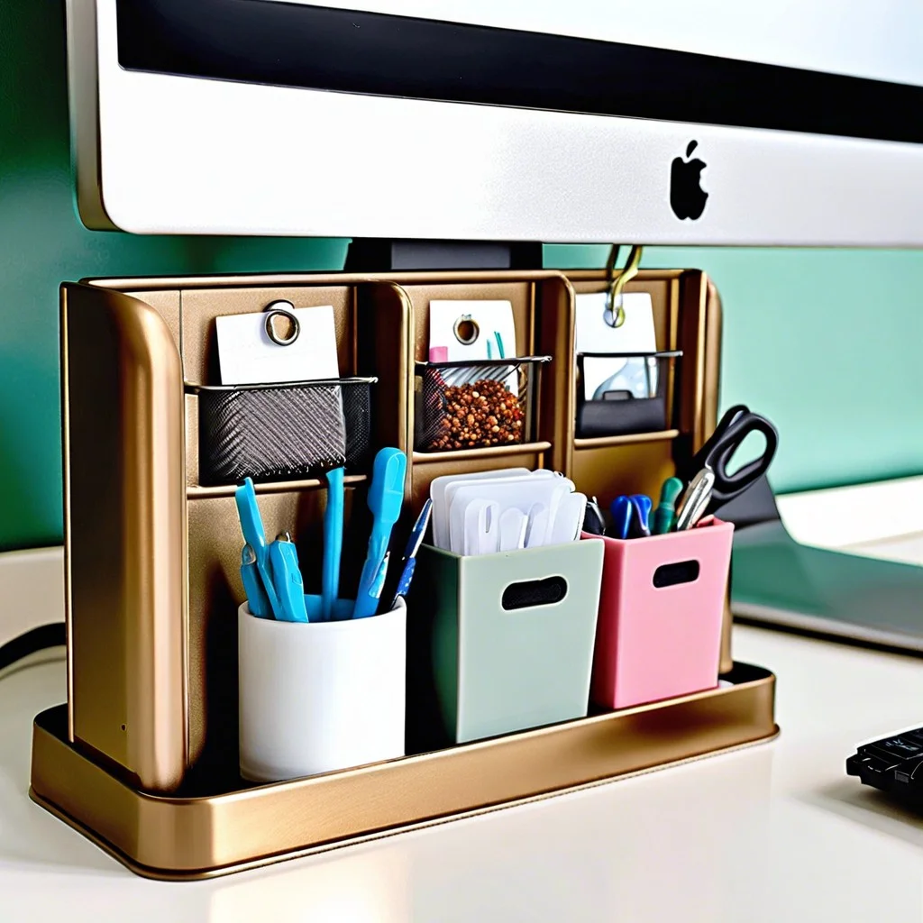 use magnetic spice containers to organize small items