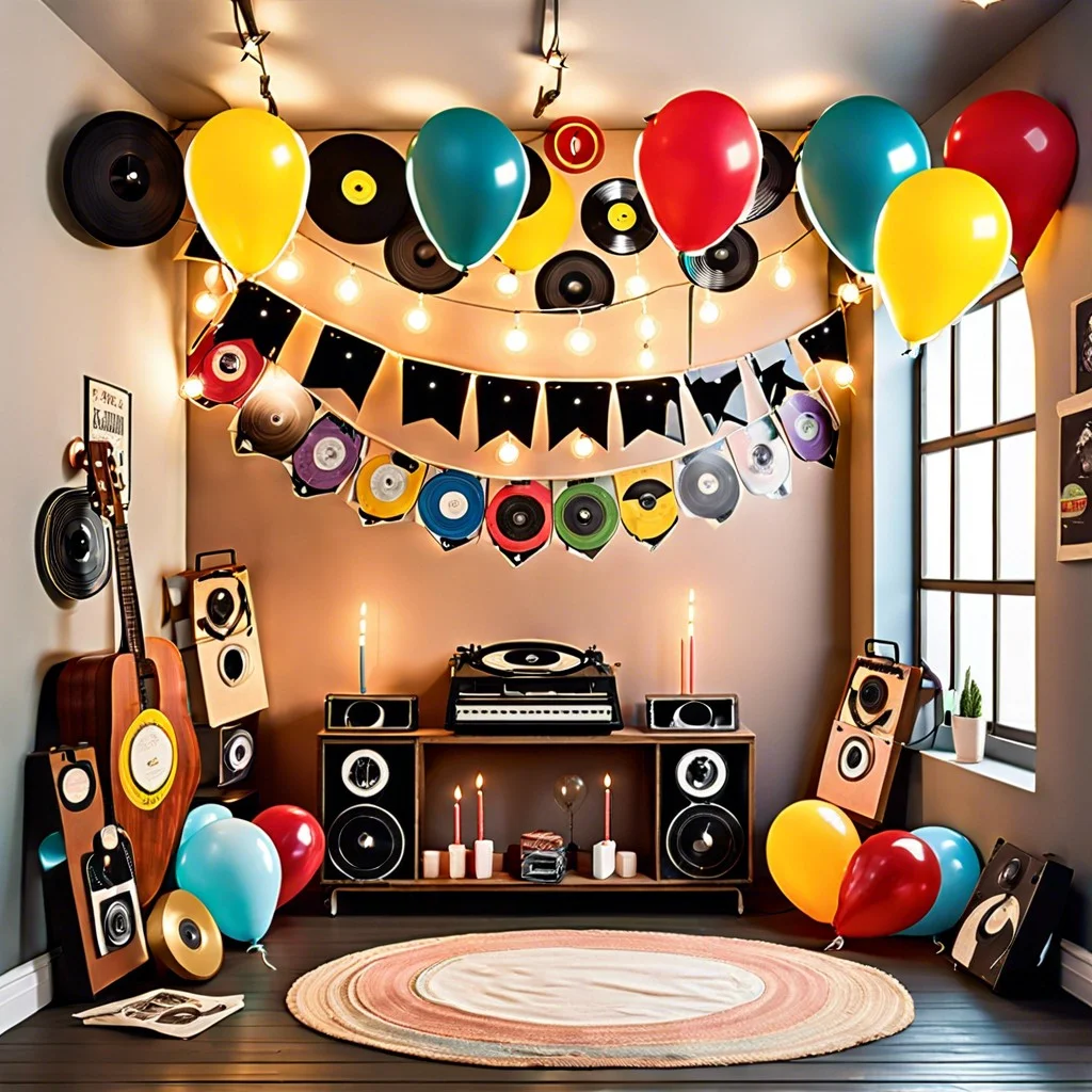 vinyl record wall