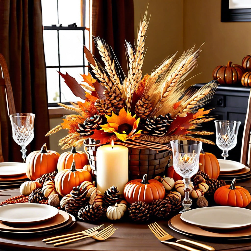wheat sheaf table accents