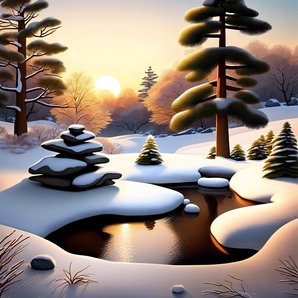 winter zen mindfulness amp tranquility themes