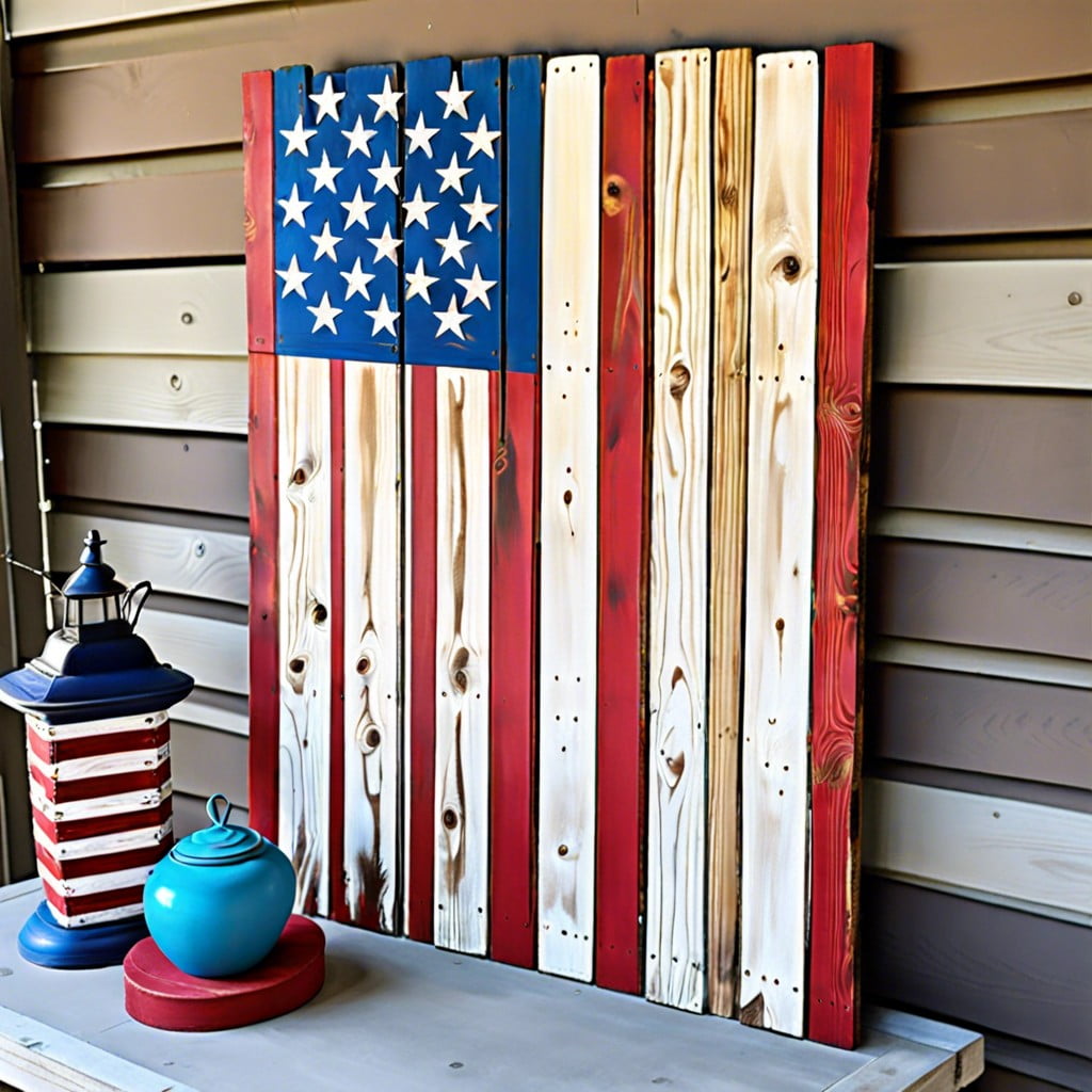 american flag painted pallet