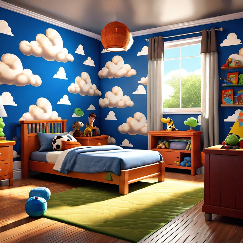 andys room cloud wallpaper