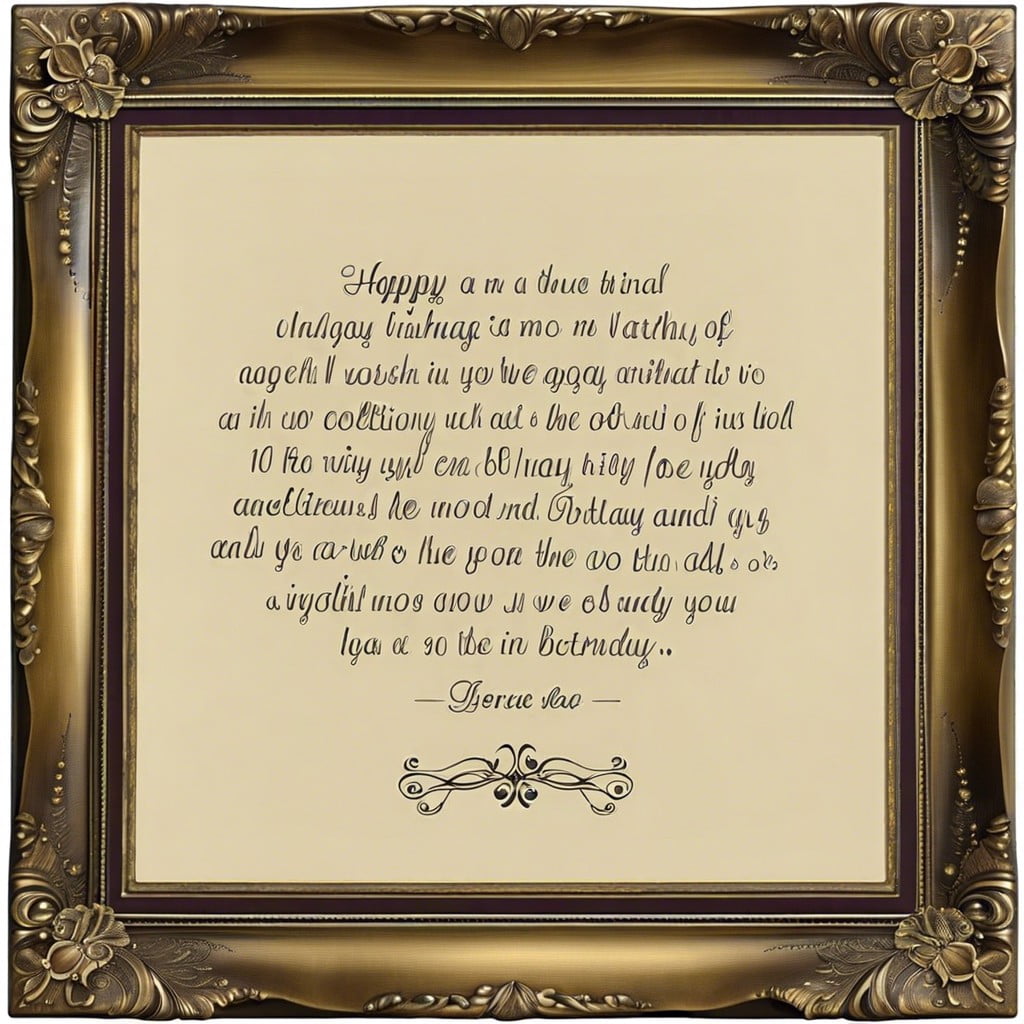 antique framed quotes