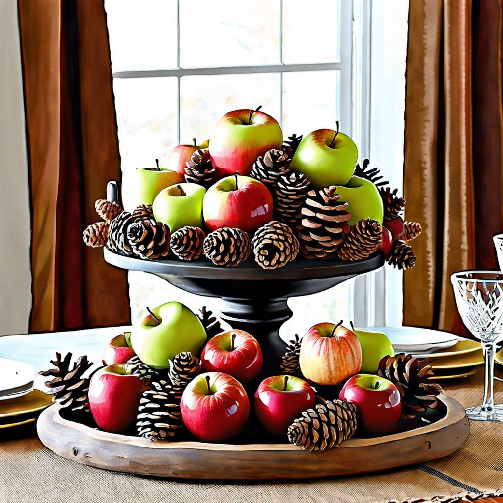 apple and pinecone mix