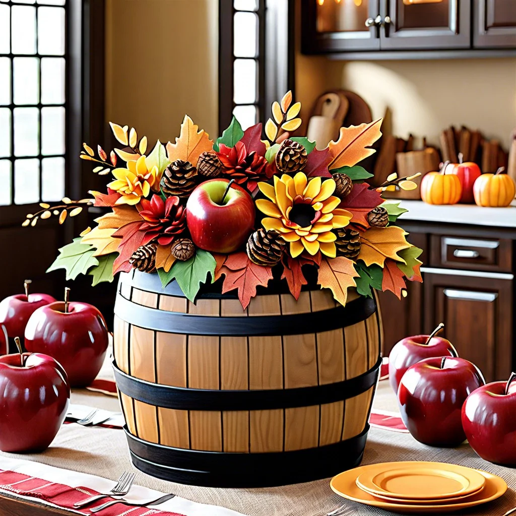 apple barrel centerpiece