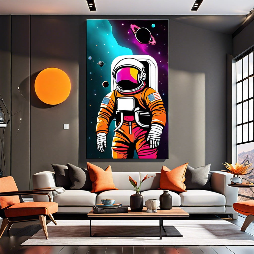astronaut wall art