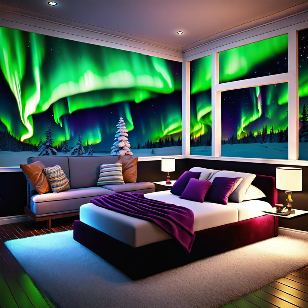 aurora borealis projector room