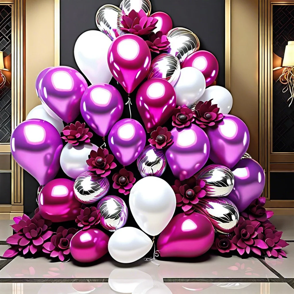 balloon cascade for a dramatic effect