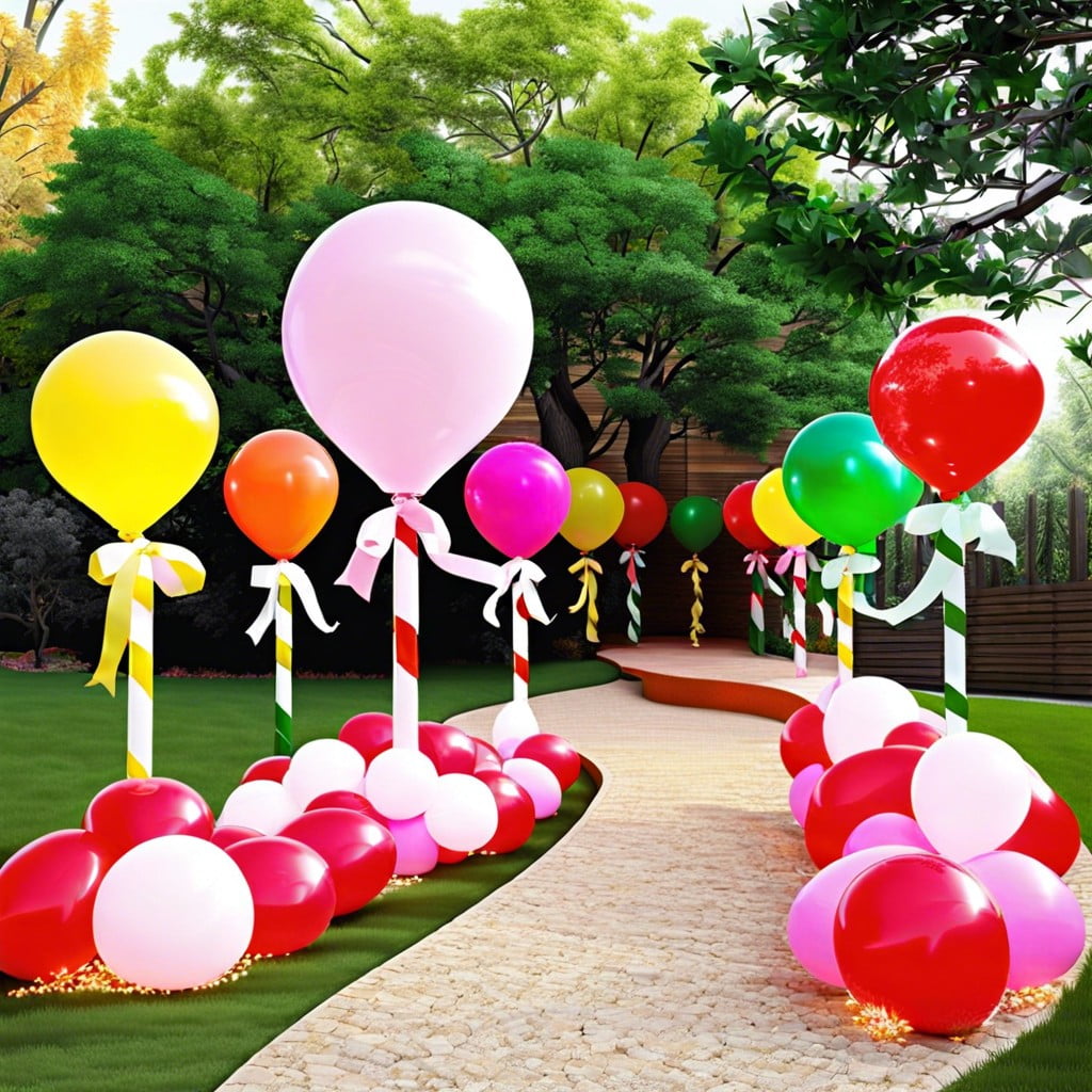 balloon pathway markers