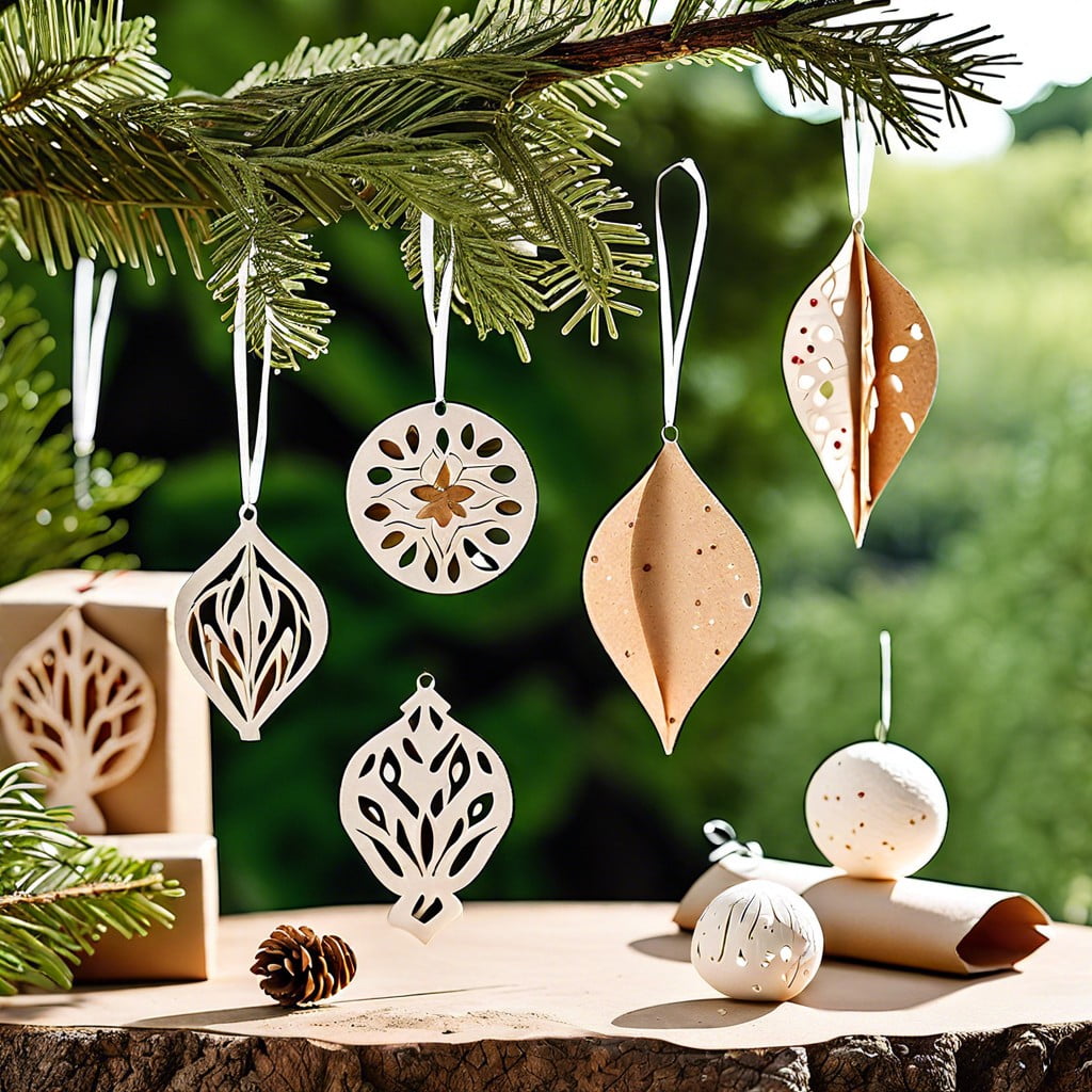 biodegradable seed paper ornaments