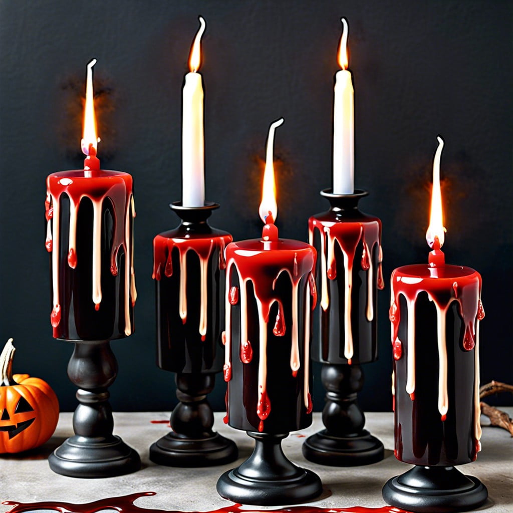 blood drip candles