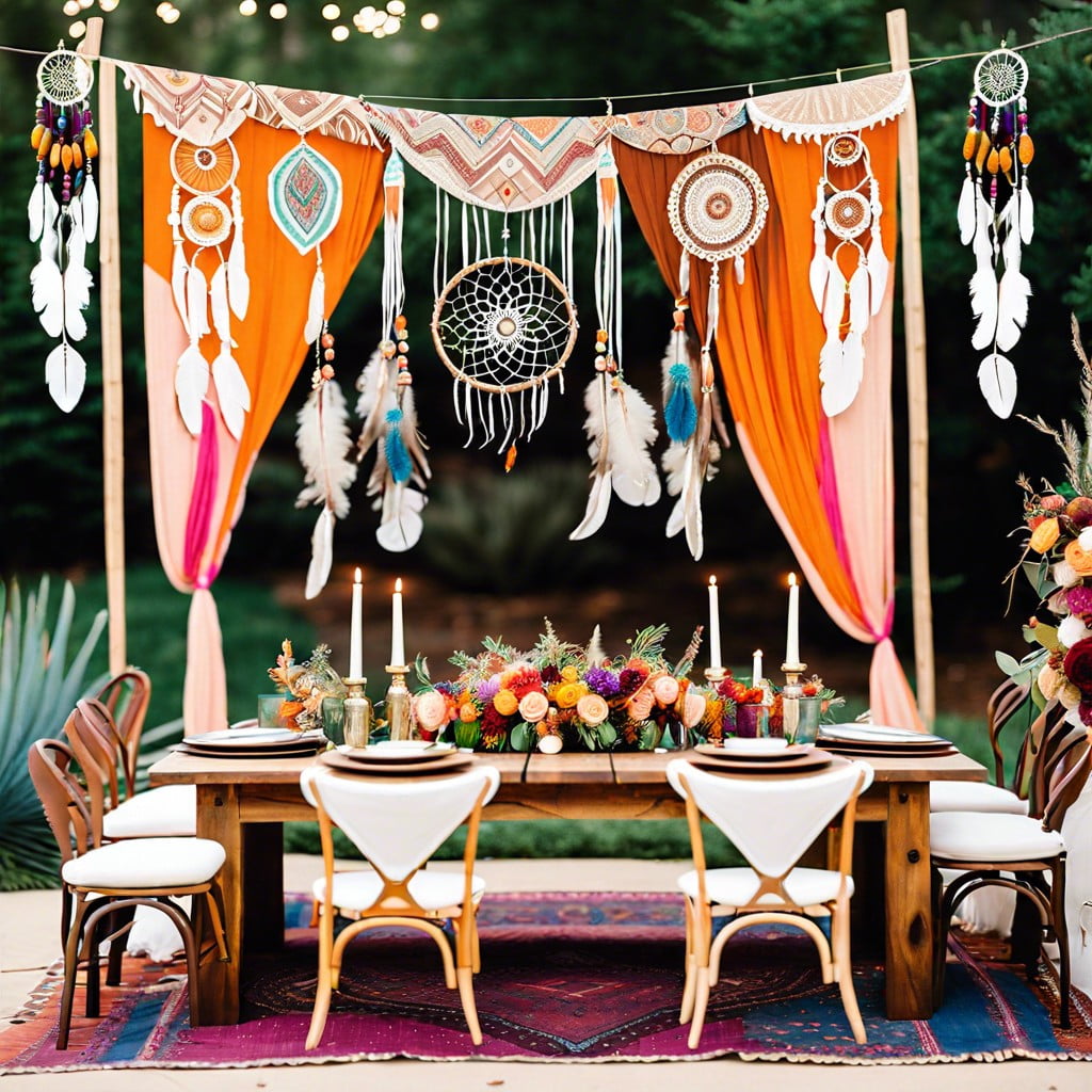 bohemian vibes eclectic mixes of colors and patterns dream catchers and relaxed seating