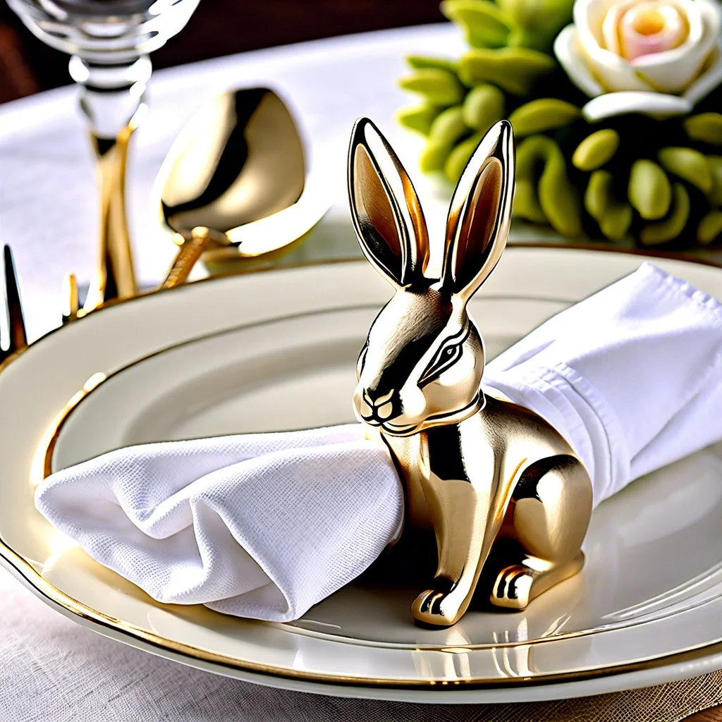 bunny napkin rings