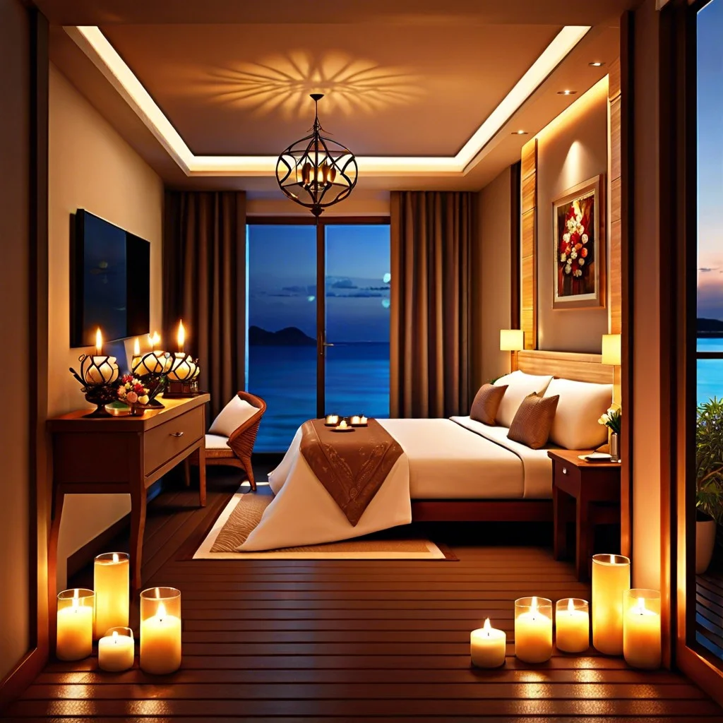 candlelit pathway