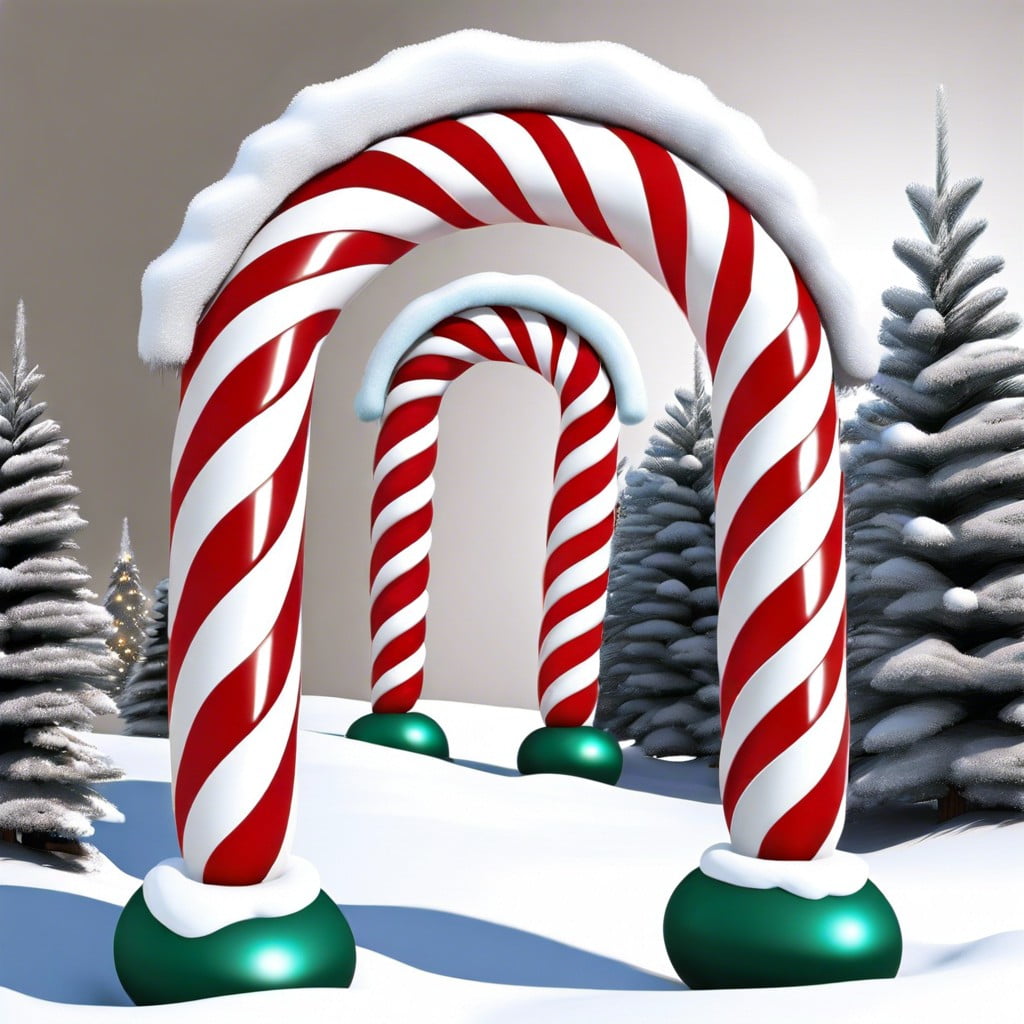 candy cane archway