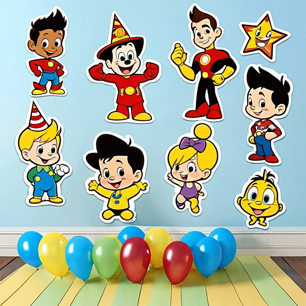 cartoon character cutouts