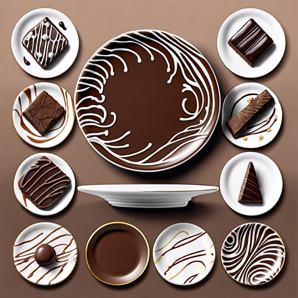chocolate drizzle designs