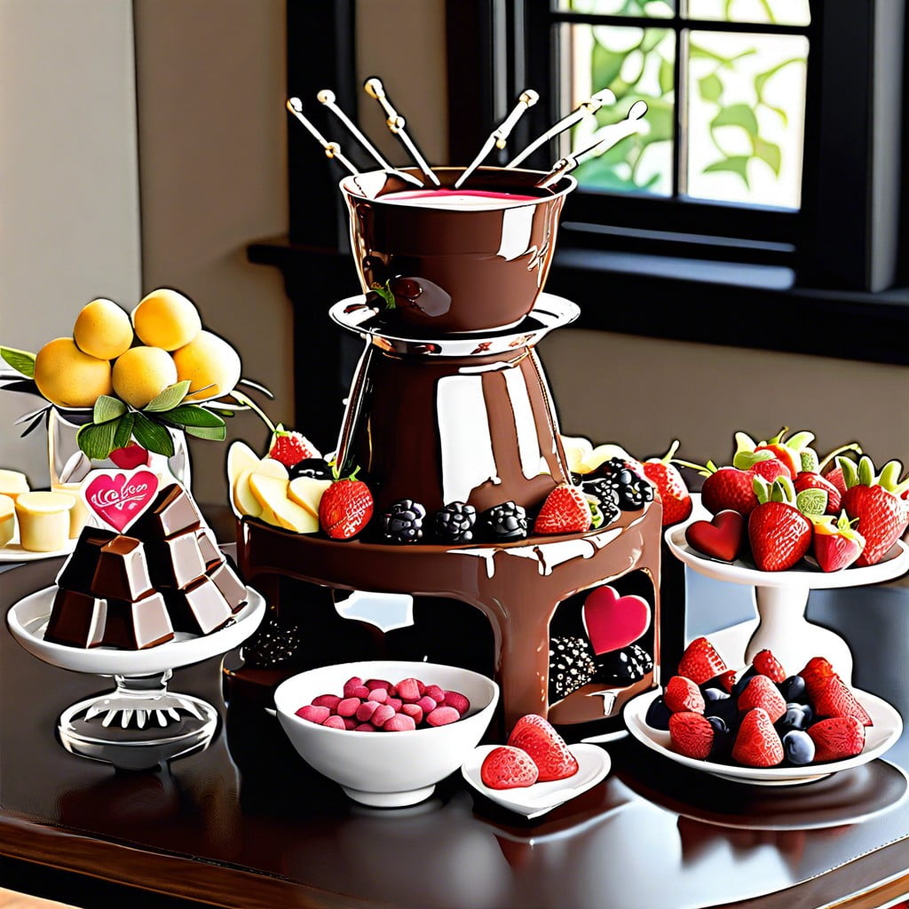 chocolate fondue station