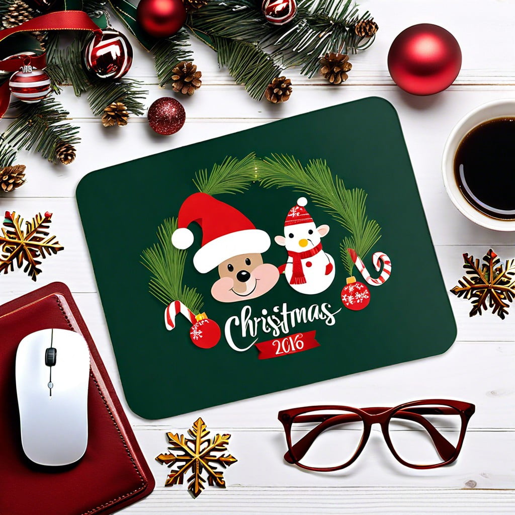 christmas themed mouse pads