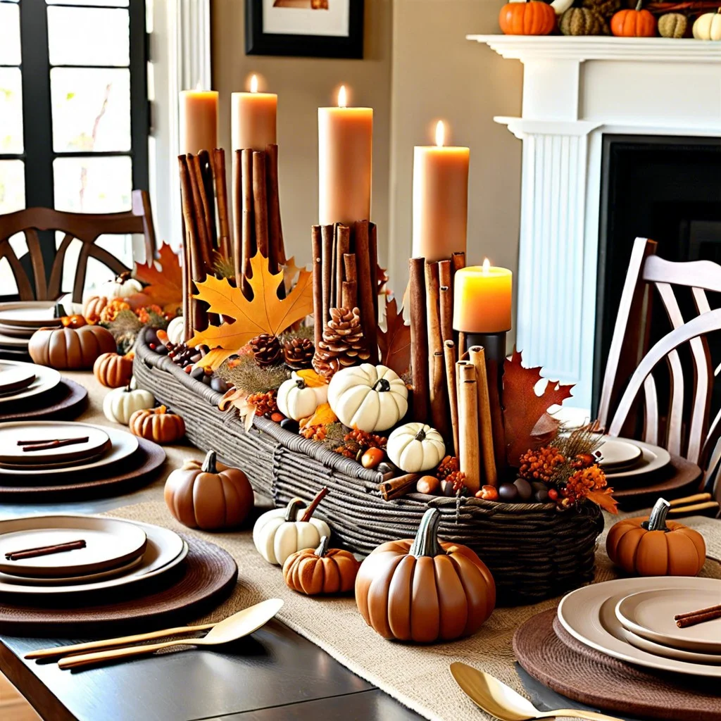 cinnamon stick centerpieces