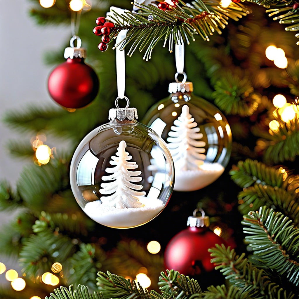 clear glass ornaments