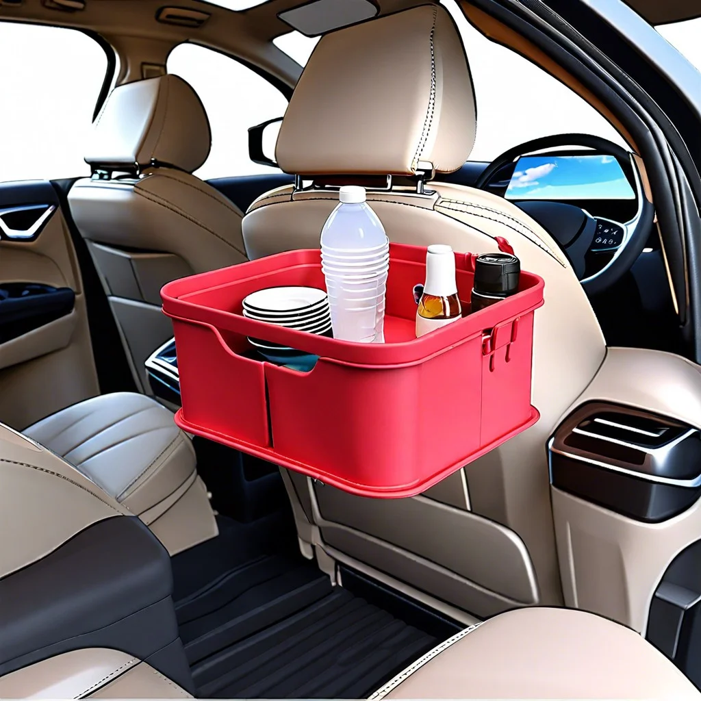 collapsible trays for backseat dining