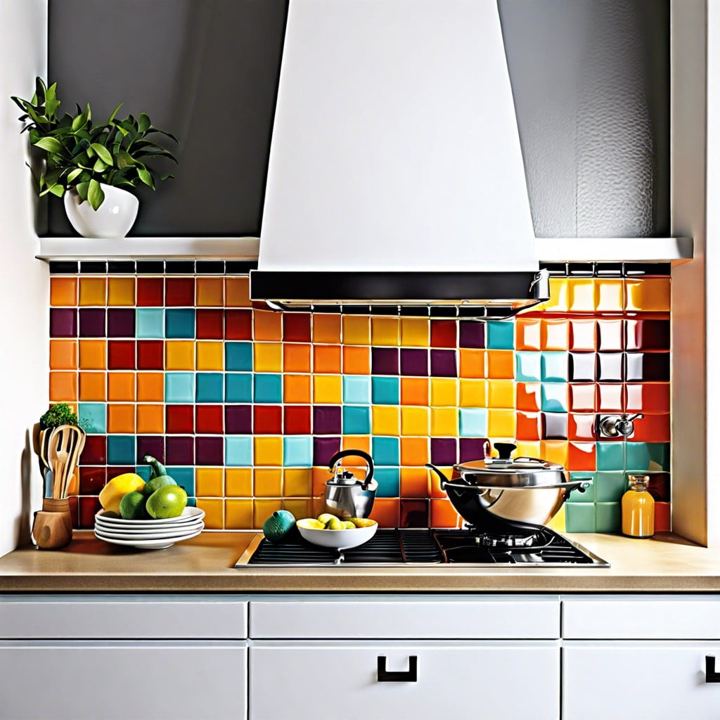 colorful backsplash tiles