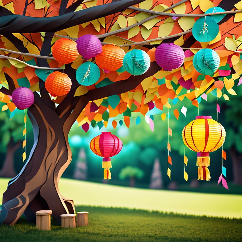 colorful paper lanterns