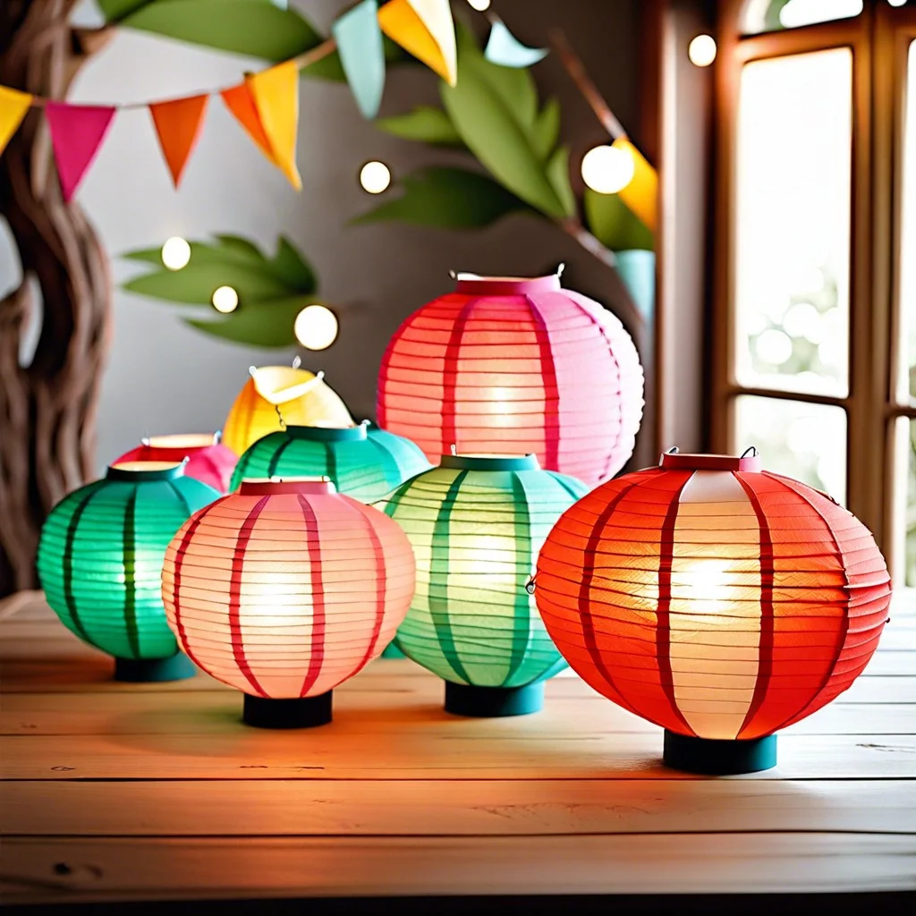 colorful paper lanterns