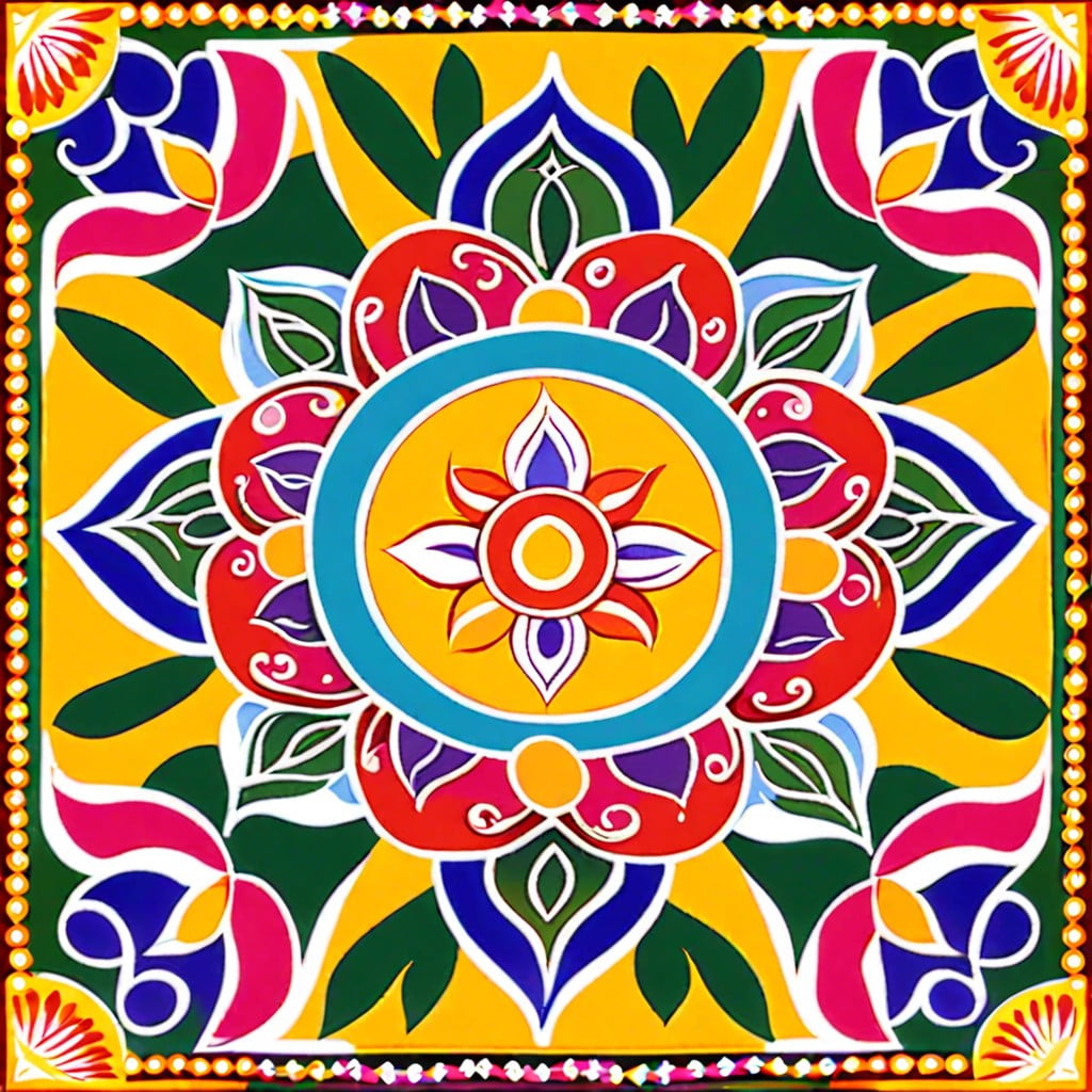 colorful rangoli designs