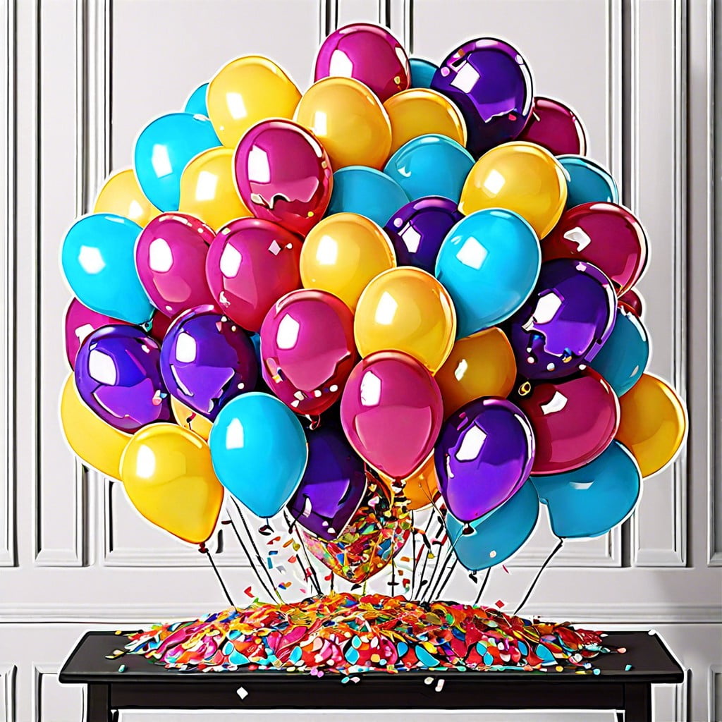 confetti filled balloons