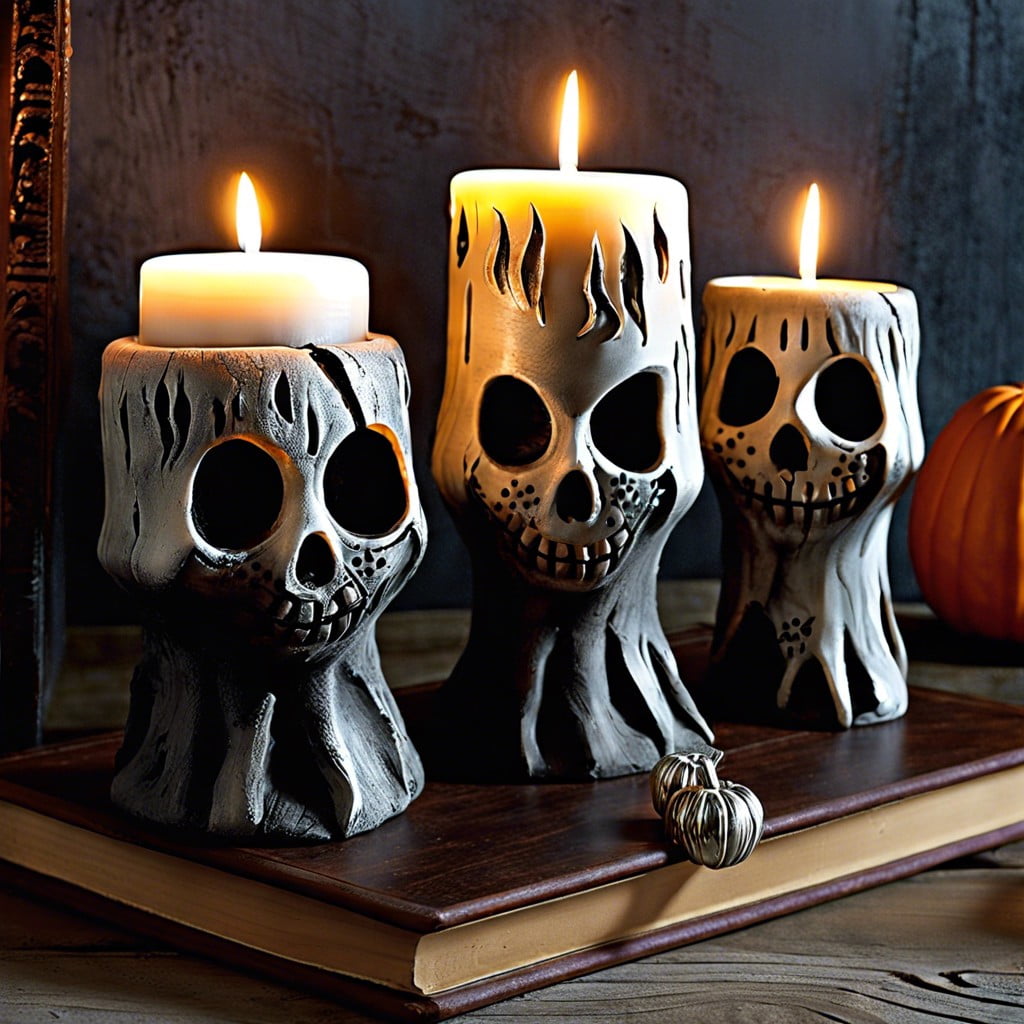 creepy candle holders